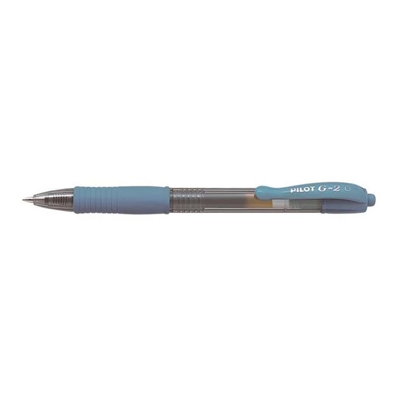 Zseléstoll, 0,32 mm, nyomógombos, PILOT "G-2", világoskék