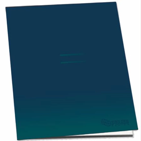 Füzet, tűzött, A5, vonalas, 52 lap, PULSE "Dark Colours"