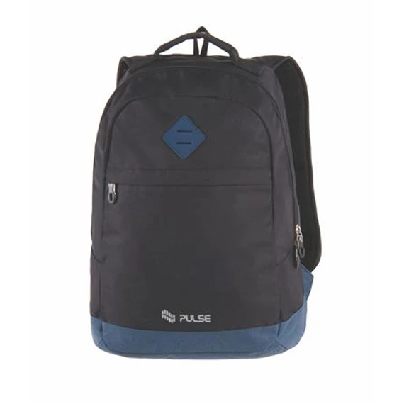 Hátizsák, notebook tartóval, PULSE "Bicolor", fekete-kék