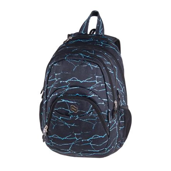 Hátizsák, 2in1, notebook tartóval és audió csatlakozóval, PULSE "Teens Blue Lava"