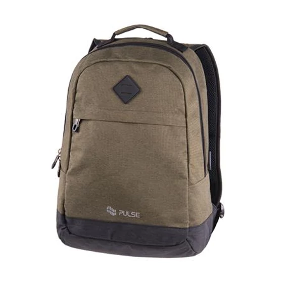 Hátizsák, notebook tartóval, PULSE "Bicolor Olive", zöld