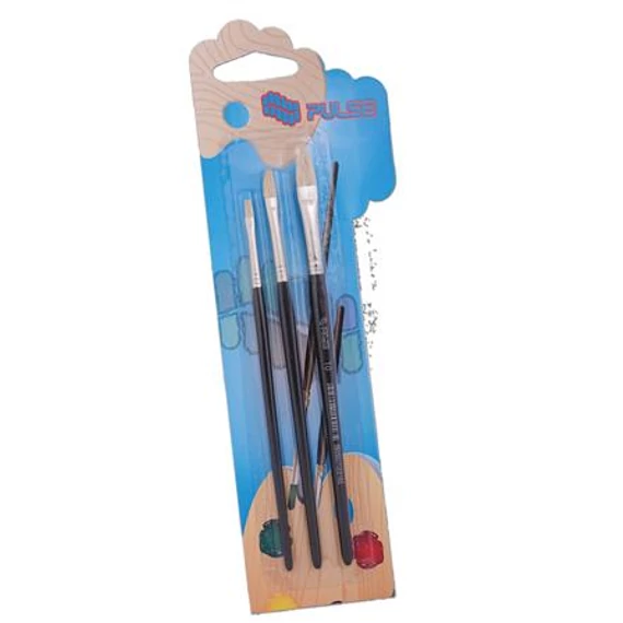 Ecsetkészlet, no 2-6-10, fa PULSE, lapos Ecsetkészlet, no 2-6-10, fa PULSE, lapos