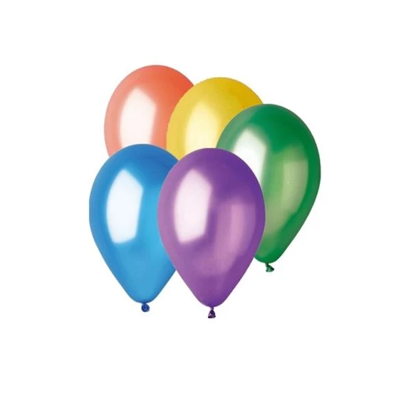 Léggömb, 26 cm, vegyes, metál