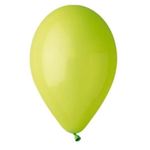 Léggömb, 26 cm, limezöld, 10 db/csomag