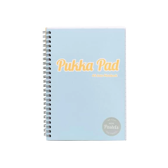 Spirálfüzet, A5, vonalas, 100 lap, PUKKA PAD "Pastel Jotta Pad", vegyes szín