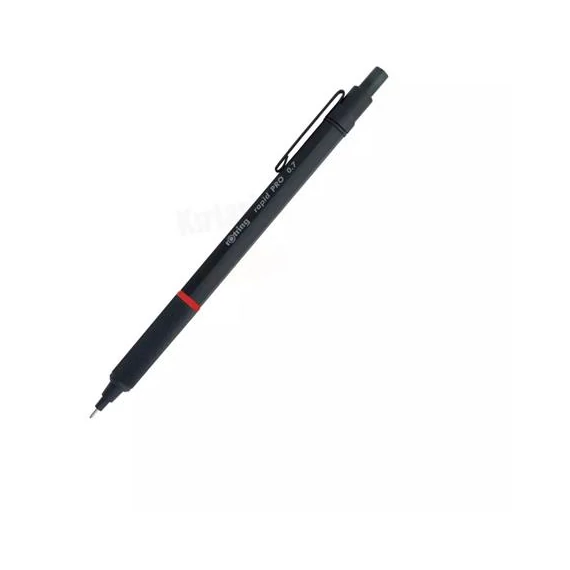 Nyomósirón, 0,7 mm, ROTRING "Rapid Pro", fekete