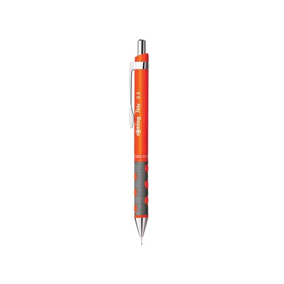 Nyomósirón, 0,5 mm, ROTRING "Tikky", neonnarancs