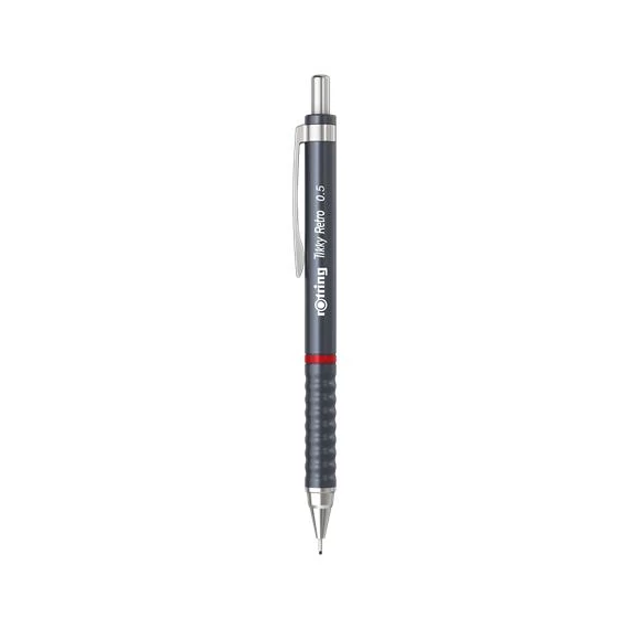 Nyomósirón, 0,5 mm, rOtring "Tikky Retro", szürke