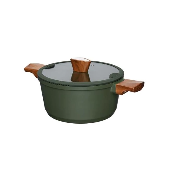 Főzőedény / lábas, fedővel, 24 cm, 4,6L, RESTO "SADR 93703"