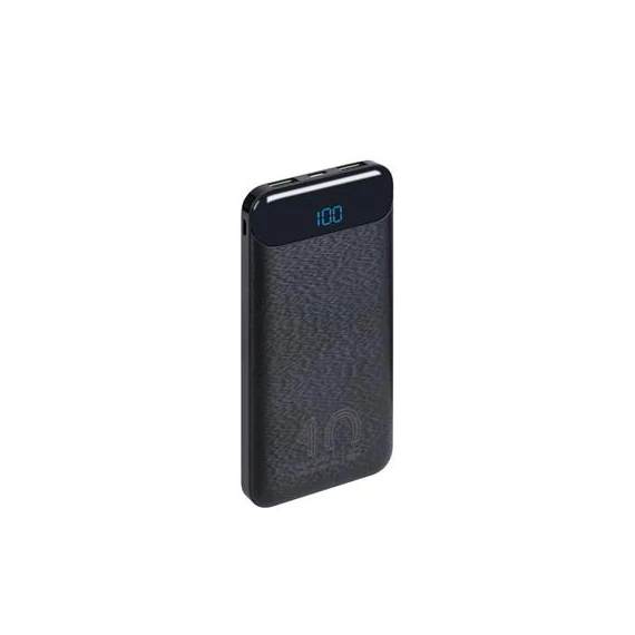 Hordozható akkumulátor, 10000mAh, QC/PD, 20W, RIVACASE "VA2540", fekete
