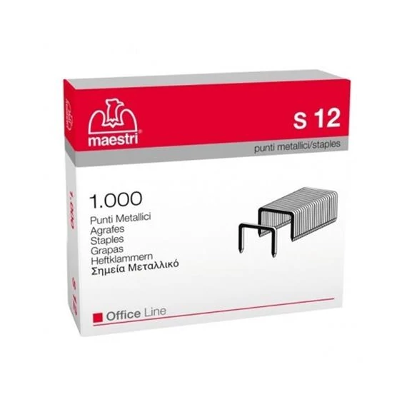 Tűzőkapocs, 23/12, PRIMULA "S12", ezüst