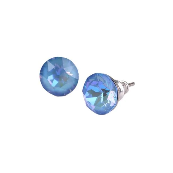Fülbevaló, színjátszós opál SWAROVSKI® kristállyal, 8 mm, ART CRYSTELLA®