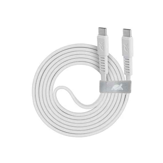USB kábel, USB-C - USB-C, 1,2 m, RIVACASE "PS6005", fehér