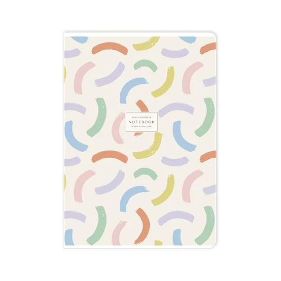Füzet, tűzött, A4, vonalas, 40 lap, SHOLYARYK "Notebook", vegyes