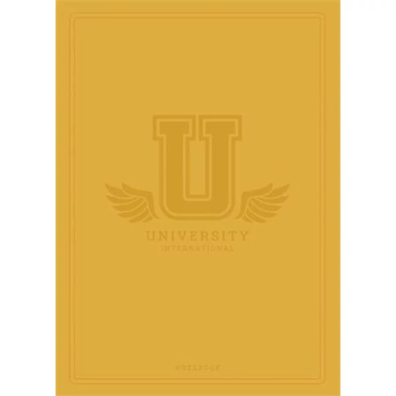 Füzet, tűzött, A5, kockás, 60 lap, SHKOLYARYK "University International", vegyes
