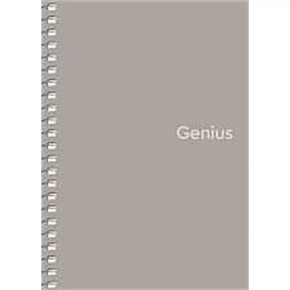 Spirálfüzet, A6, kockás, 80 lap, PP borító, SHKOLYARYK "Genius", vegyes