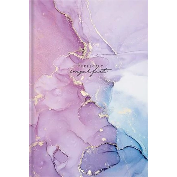 Jegyzetfüzet, B5, vonalas, 80 lap, keményfedeles, SHKOLYARYK "Imperfectly perfect", lila