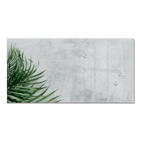 Mágneses üvegtábla, 91x46x1,5 cm, SIGEL "Artverum®", növény mintázat