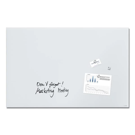 Mágneses üvegtábla, 100x65x1,5 cm, SIGEL "Artverum®", szuper fehér, matt Mágneses üvegtábla, 100x65x1,5 cm, SIGEL "Artverum®", szuper fehér, matt