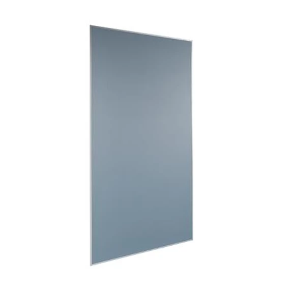 Moderációs textiltábla, alumínium kerettel, 90x180 cm, kétoldalas, SIGEL, "Meet up", szürke