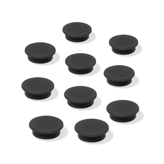 Mágneskorong, 25 mm, 10 db/csomag, SIGEL, fekete