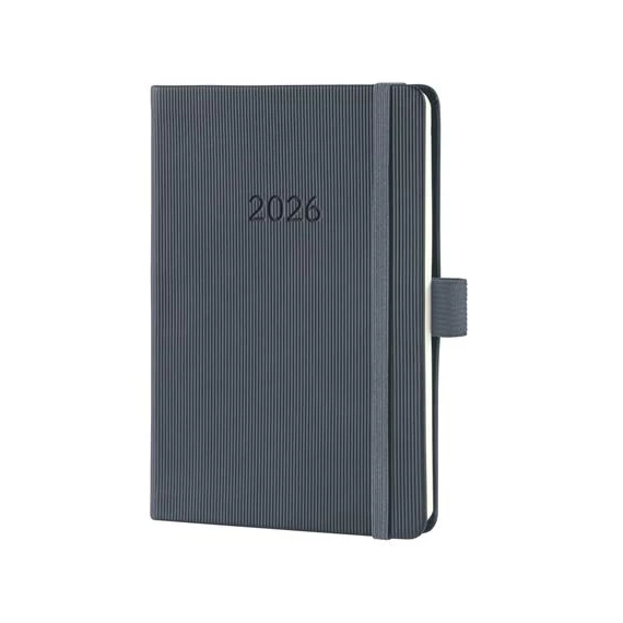 Naptár, A6, heti, 2026, kemény borító, SIGEL "Conceptum", sötét szürke Naptár, A6, heti, 2026, kemény borító, SIGEL "Conceptum", sötét szürke