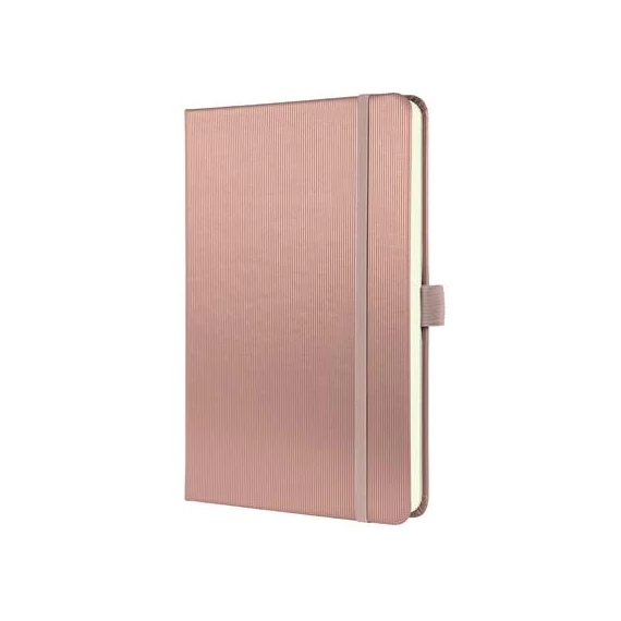 Jegyzetfüzet, exkluzív, A5, vonalas, 97 lap, keményfedeles, SIGEL "Conceptum", pink metál