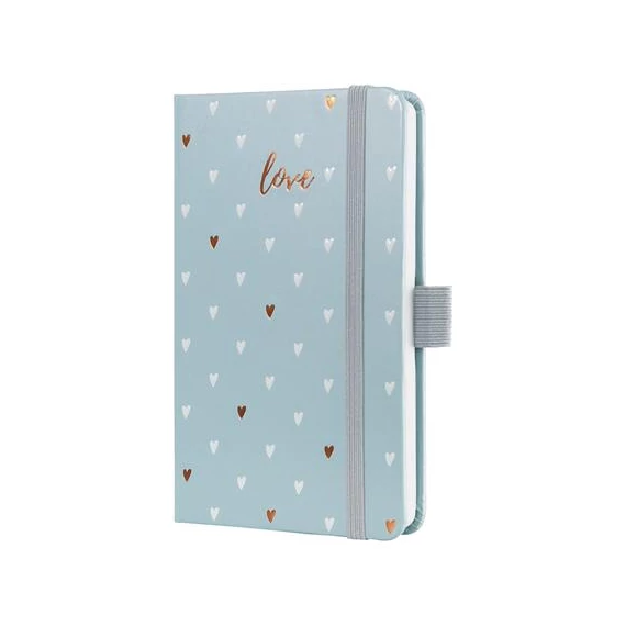 Naptár, A6, heti, 2026, kemény borító, SIGEL "Jolie", Grey love