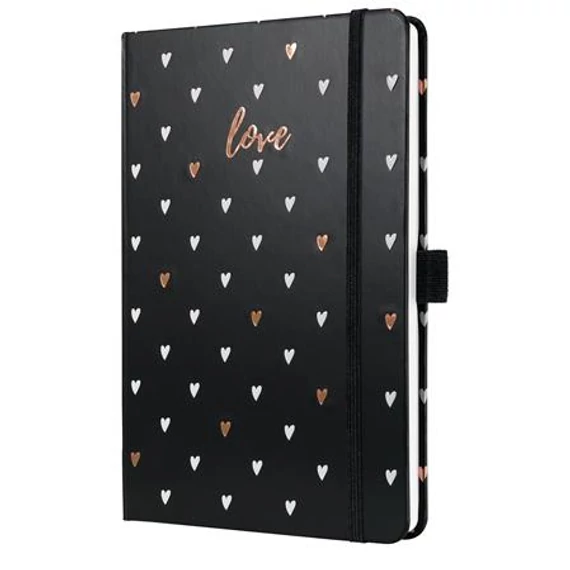 Naptár, A5, heti, 2026, kemény borító, SIGEL "Jolie", Dark love