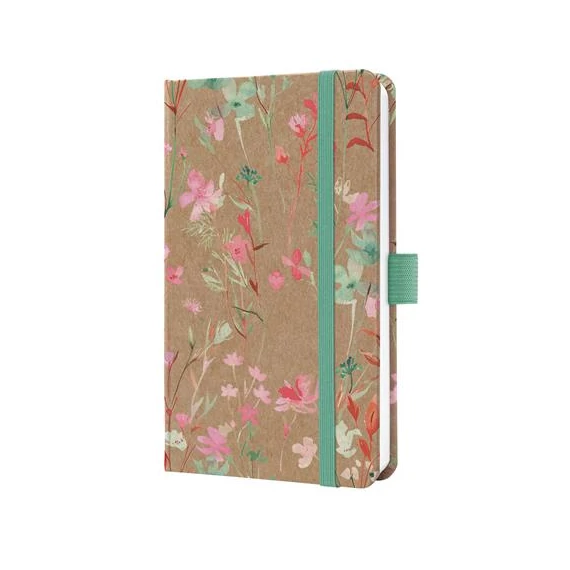 Naptár, A6, heti, 2026, kemény borító, SIGEL "Jolie", Green Floral Serenity