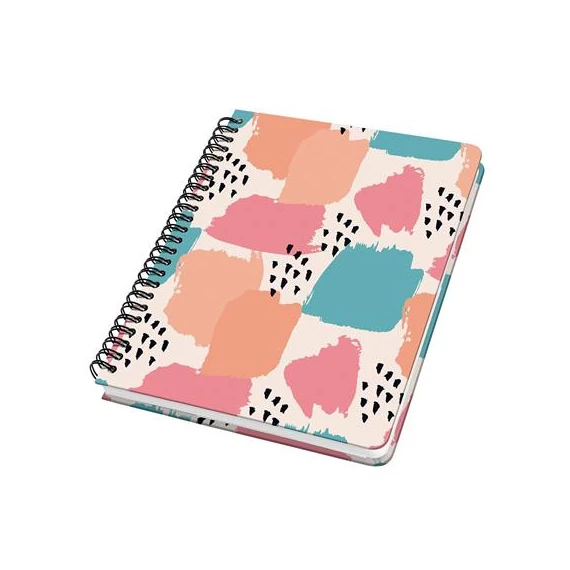 Spirálfüzet, 162x215 mm, pontrácsos, 60 lap, keményfedeles, SIGEL "Jolie" Brush Marks Spirálfüzet, 162x215 mm, pontrácsos, 60 lap, keményfedeles, SIGEL "Jolie" Brush Marks