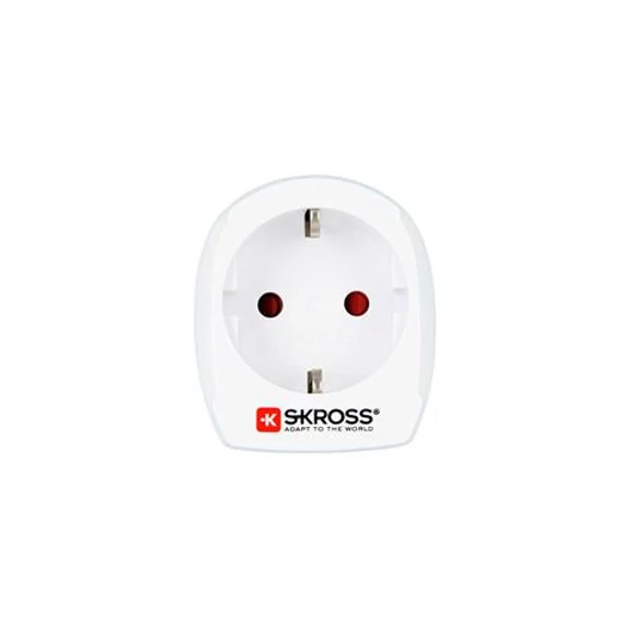 Adapter, Egyesült Királyságba utazóknak, földelt, SKROSS