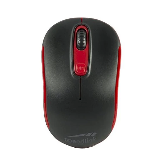 Egér, vezeték nélküli, optikai, USB, SPEEDLINK "Ceptica", fekete és piros