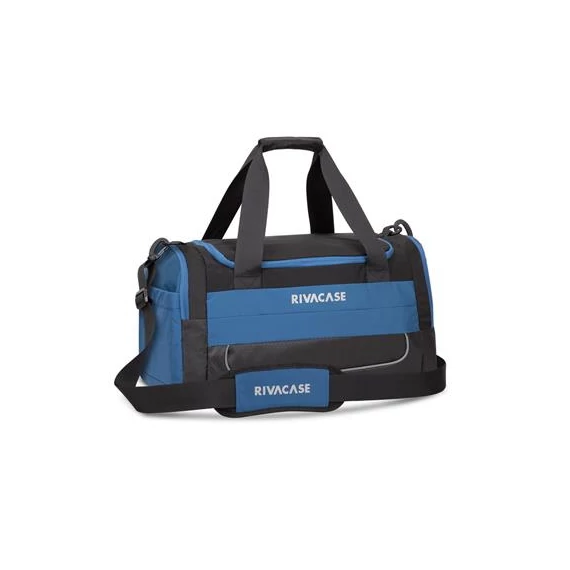 Sporttáska/utazótáska, 30L, Rivacase "5235 Mercantour", fekete-kék