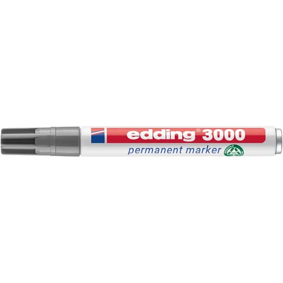 Alkoholos marker, 1,5-3 mm, kúpos, EDDING "3000", szürke