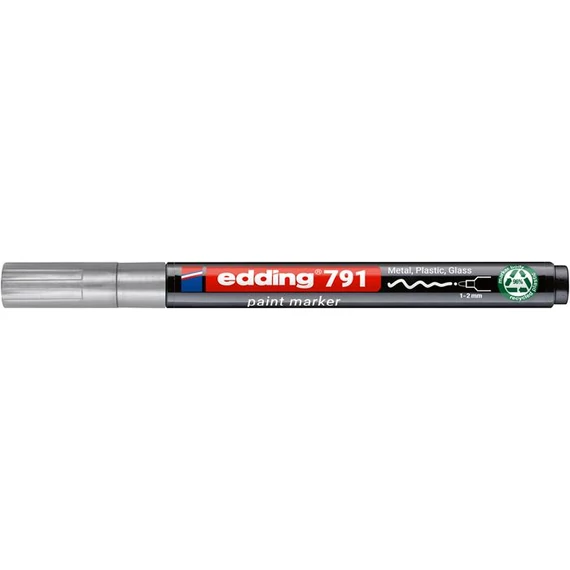 Lakkmarker, 1-2 mm, PCR, EDDING "791", ezüst