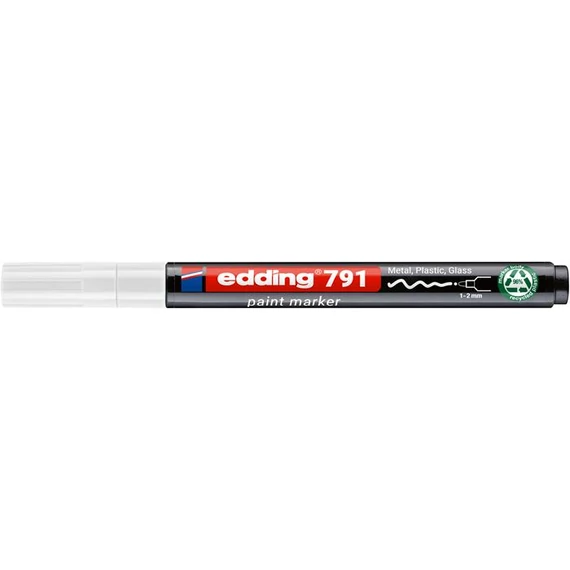Lakkmarker, 1-2 mm, PCR, EDDING "791", fehér