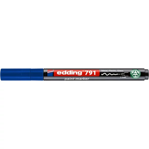 Lakkmarker, 1-2 mm, PCR, EDDING "791", kék
