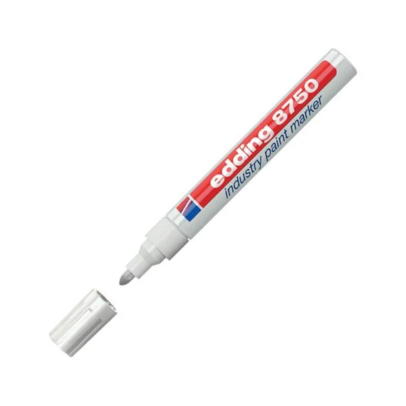 Lakkmarker, 2-4 mm, EDDING, "8750", fehér