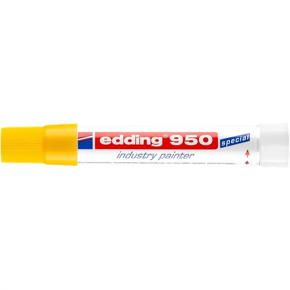 Jelölő marker, 10 mm, kúpos, EDDING "950", sárga Jelölő marker, 10 mm, kúpos, EDDING "950", sárga