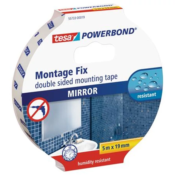 Tükörragasztó szalag, 19 mm x 5 m, TESA "Powerbond"