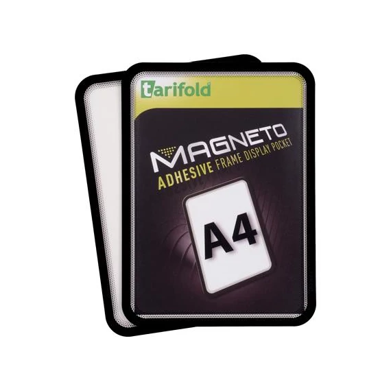 Infokeret, öntapadós háttal, A4, DJOIS "Magneto", fekete