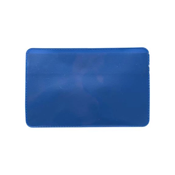 Logisztikai zseb, öntapadó, 100×60 mm, PVC, DJOIS, kék