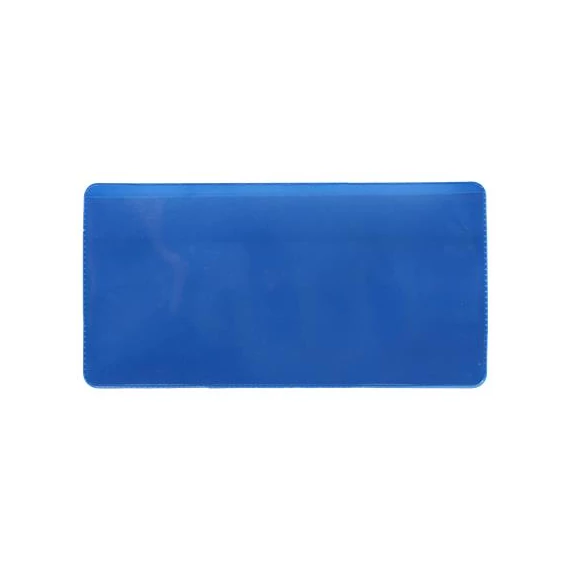 Logisztikai zseb, öntapadó, 160×80 mm, PVC, DJOIS, kék