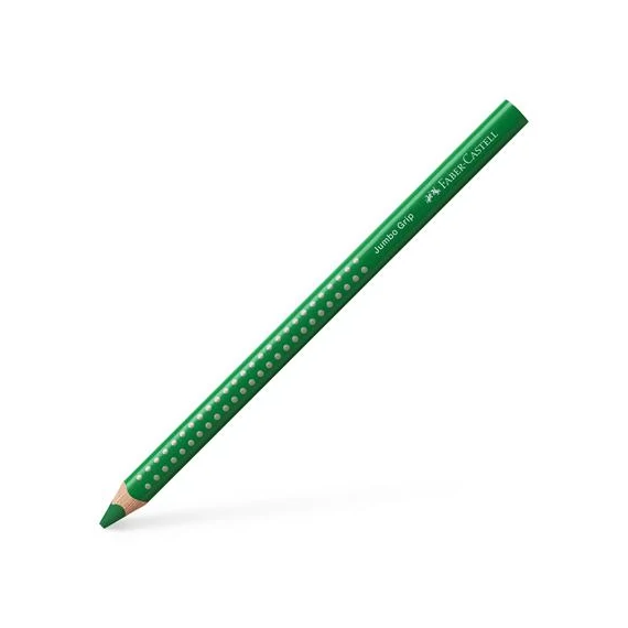 Színes ceruza, háromszögletű, FABER-CASTELL "Grip 2001 Jumbo", zöld