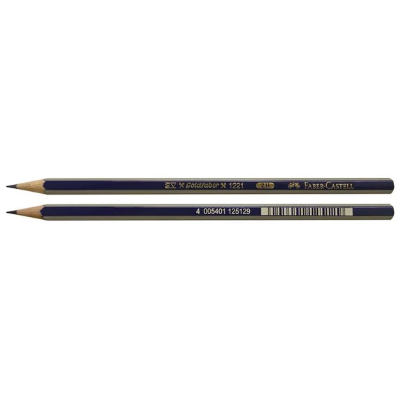 Grafitceruza, 2H, hatszögletű, FABER-CASTELL "Goldfaber"