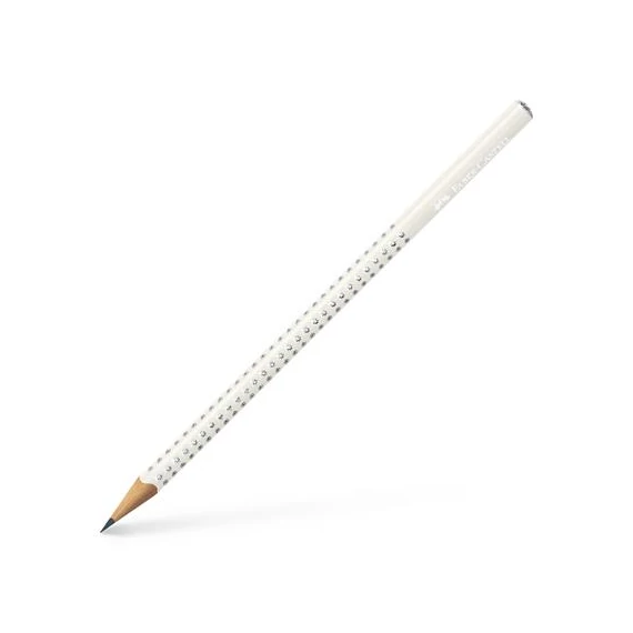 Grafitceruza, B, háromszögletű, FABER-CASTELL "Sparkle", gyöngyház kókuszfehér