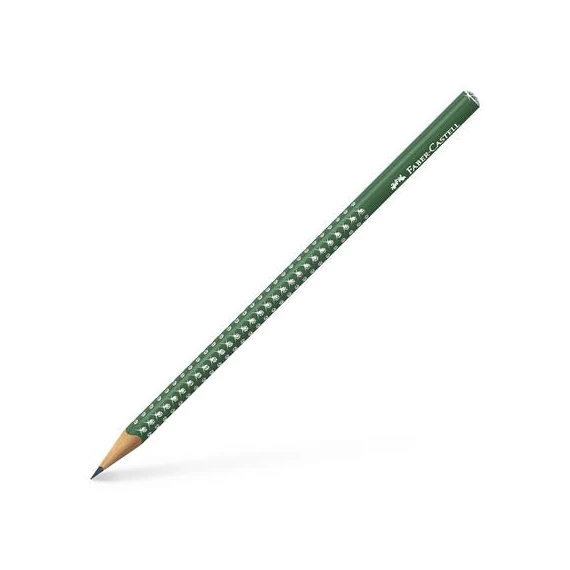 Grafitceruza, B, háromszögletű, FABER-CASTELL "Sparkle", erdőzöld