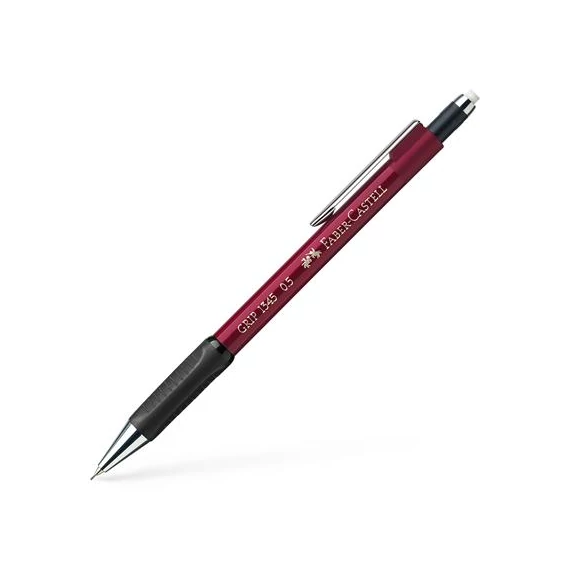 Nyomósirón, 0,5 mm, FABER-CASTELL "Grip 1345", piros