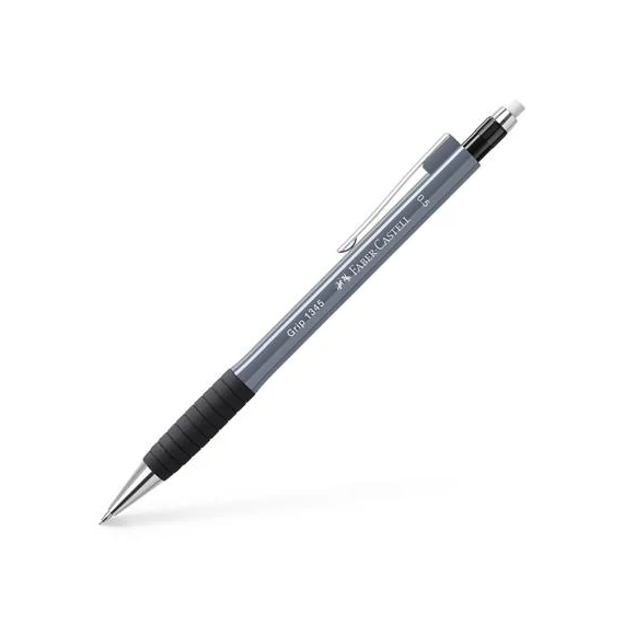 Nyomósirón, 0,5 mm, FABER-CASTELL "Grip 1345", kőszürke